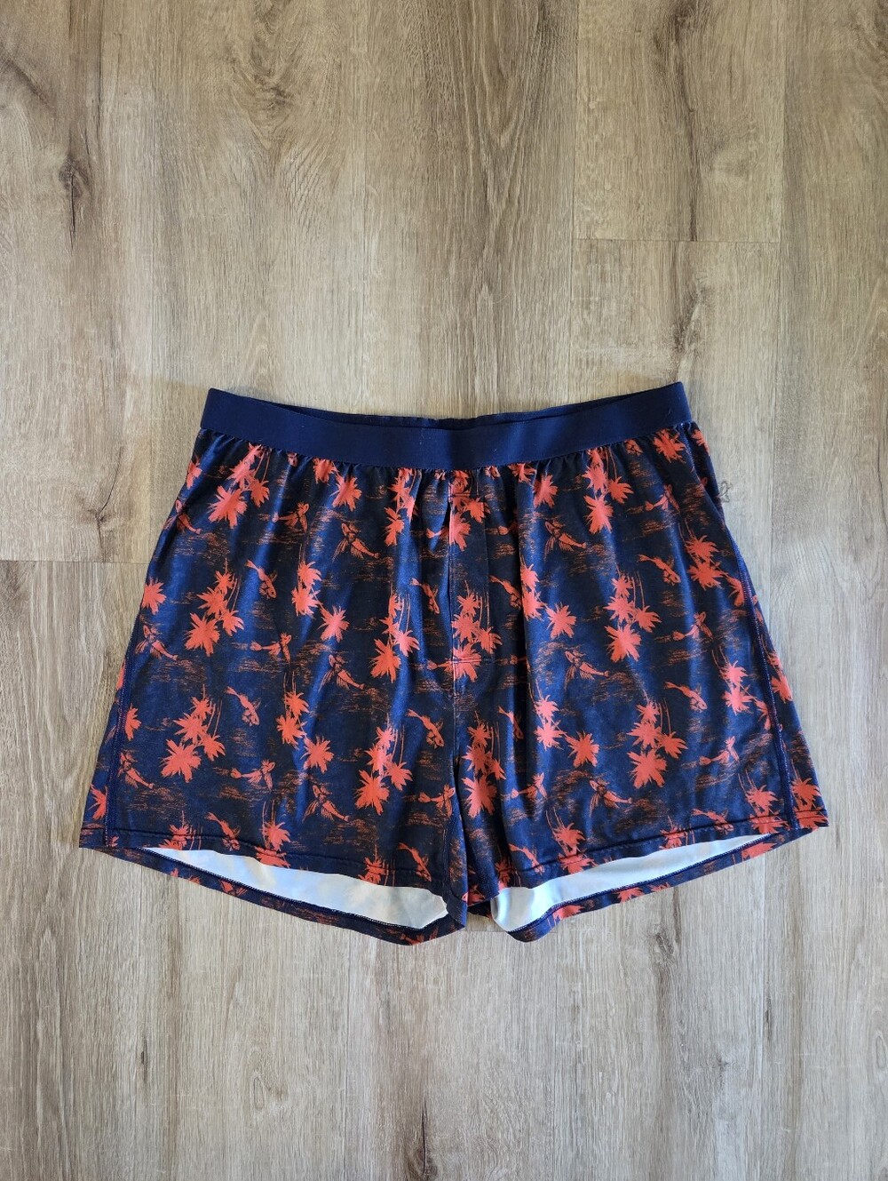 XXL Patagonia Men's Orange Tropical Botanical Print Essential Boxers Underwear